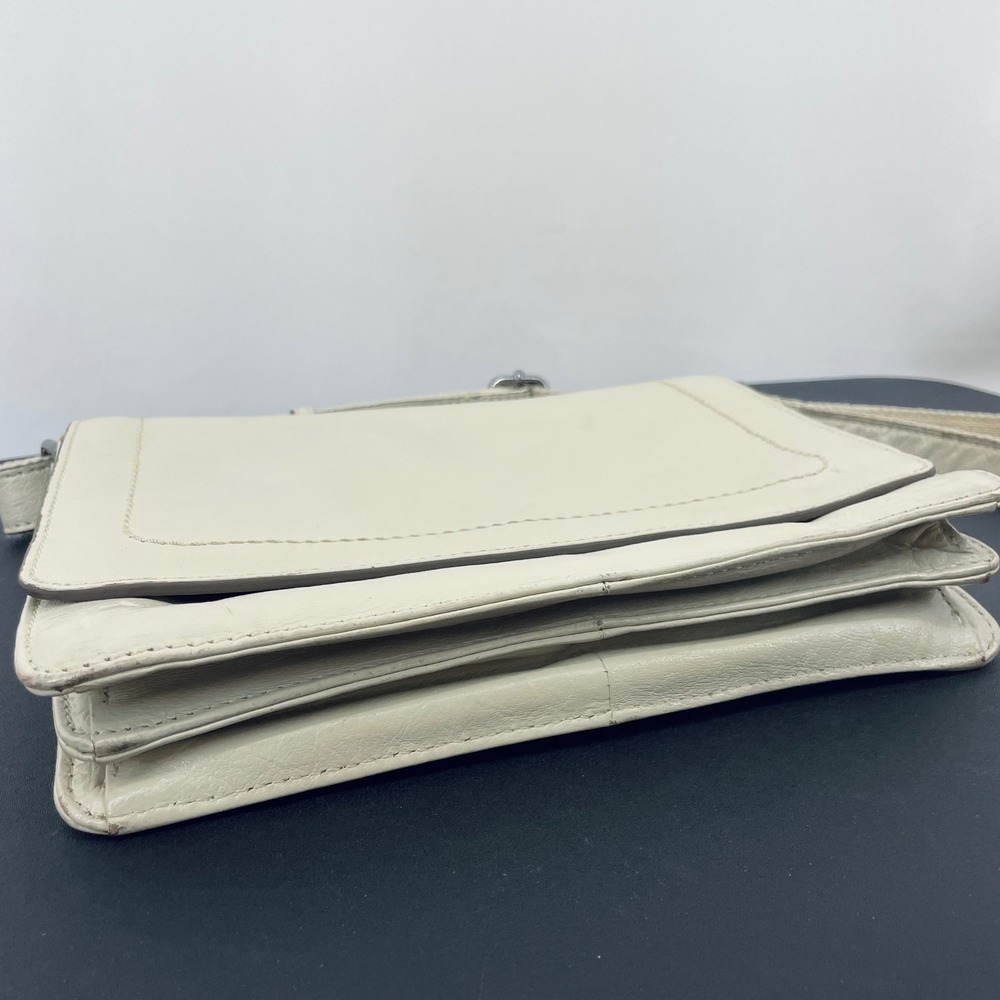 Gennicci GENUINE LEATHER CROSSBODY BAG MADE IN INDIA CREAM‎ CLASSIC SHOULDER BAG - Picture 5 of 10